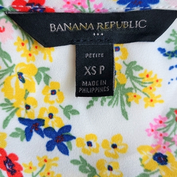 Banana Republic Floral Tank Top Size XS P - Picture 2 of 5